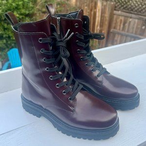 Thursday Boot Co - Women’s Combat Boot - Burgundy - Size 6